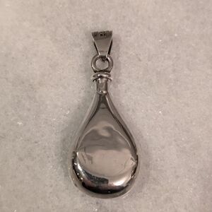 Taxco Mexico Silver Teardrop Pendant Perfume Bottle